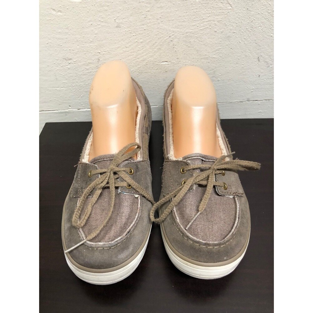 Keds Ortholite Women  Brown Boat Shoes Fleece Lined WH57279 Size US 10 EU 41